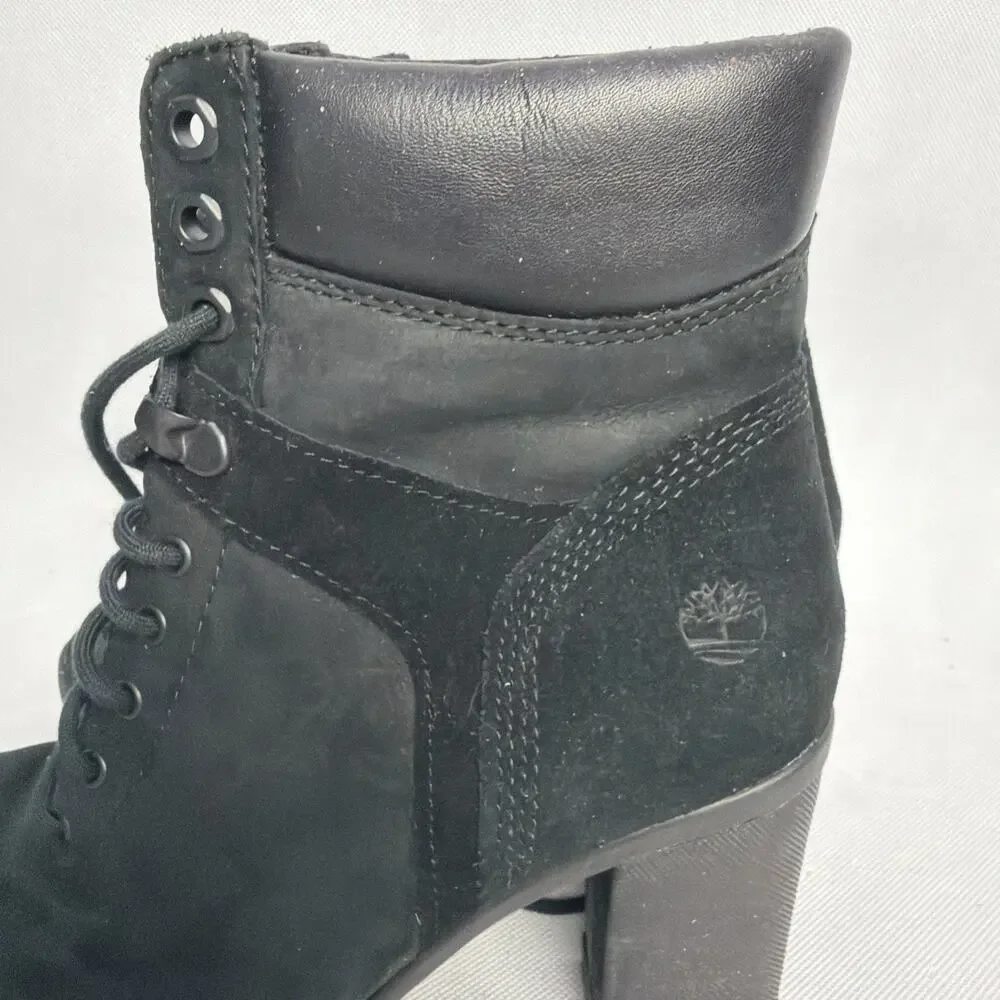 Timberland Women's Black Suede Boots Size 7